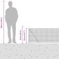 Preview: Zaunpfosten Grün 50 x 0,5 m (12 x 12 mm Masche) Stahl und PVC