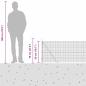 Preview: Zaunpfosten Grün 50 x 0,5 m (19 x 19 mm Netz) Stahl und PVC