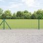 Preview: ARDEBO.de - Geschweißter Drahtzaun mit Betonsockel 50 x 0,5 m Grün Netz