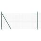 Preview: Zaunpfosten Grün 50 x 0,8 m (25 x 25 mm Maschen) Stahl und PVC