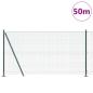 Preview: Zaunpfosten Grün 50 x 1,2 m (12 x 12 mm Maschen) Stahl und PVC