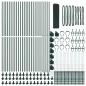 Preview: Zaunpfosten Grün 100 x 0,8 m (16 x 16 mm Netz) Stahl und PVC