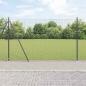 Preview: ARDEBO.de - Zaunpfosten Grau 10 x 1,4 m (25 x 25 mm Netz) Stahl und PVC