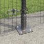 Preview: Zaunpfosten Grau 10 x 1,4 m (25 x 25 mm Netz) Stahl und PVC