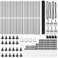 Preview: Zaunpfosten Grau 50 x 1,5 m (16 x 16 mm Maschen) Stahl und PVC