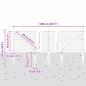 Preview: Sechseckzaun mit Pfosten 10 x 0,4 m PVC-beschichteter Stahl