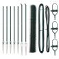 Preview: Sechseckzaun mit Pfosten 10 x 1,4 m PVC-beschichteter Stahl