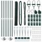 Preview: Sechseckzaun mit Pfosten 10 x 1,4 m PVC-beschichteter Stahl