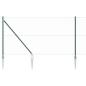 Preview: Sechseckiger Zaun mit Pfosten 25 x 1 m PVC-beschichteter Stahl
