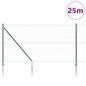 Preview: Sechseckzaun mit Pfosten 25 x 1 m PVC-beschichteter Stahl Netz