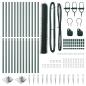 Preview: Sechseckzaun mit Pfosten 25 x 1,2 m PVC-beschichteter Stahl