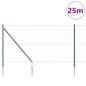Preview: Sechseckzaun mit Pfosten 25 x 1,2 m PVC-beschichteter Stahl