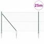 Preview: Sechseckzaun mit Pfosten 25 x 1,4 m PVC-beschichteter Stahl