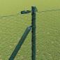 Preview: Sechseckzaun mit Pfosten 25 x 1,6 m PVC-beschichteter Stahl