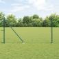 Preview: ARDEBO.de - Sechseckzaun mit Pfosten 50 x 1 m PVC-beschichteter Stahl Grün