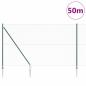 Preview: Sechseckzaun mit Pfosten 50 x 1,6 m PVC-beschichteter Stahl