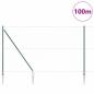 Preview: Sechseckzaun mit Pfosten 100 x 1,6 m PVC-beschichteter Stahl