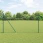 Preview: ARDEBO.de - Sechseckzaun mit Pfosten 100 x 1,6 m PVC-beschichteter Stahl