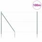 Preview: Sechseckzaun mit Pfosten 100 x 1,6 m PVC-beschichteter Stahl