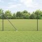 Preview: ARDEBO.de - Sechseckzaun mit Pfosten 10 x 1 m PVC-beschichteter Stahl Grau