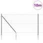 Preview: Sechseckzaun mit Pfosten 10 x 1,2 m PVC-beschichteter Stahl