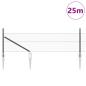 Preview: Sechseckzaun mit Pfosten 25 x 0,4 m PVC-beschichteter Stahl