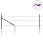 Preview: Sechseckzaun mit Pfosten 25 x 0,4 m PVC-beschichteter Stahl