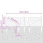 Preview: Sechseckzaun mit Pfosten 25 x 0,5 m PVC-beschichteter Stahl