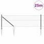 Preview: Sechseckzaun mit Pfosten 25 x 0,6 m PVC-beschichteter Stahl