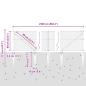 Preview: Sechseckzaun mit Pfosten 25 x 0,6 m PVC-beschichteter Stahl