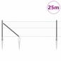 Preview: Sechseckzaun mit Pfosten 25 x 0,6 m PVC-beschichteter Stahl