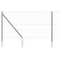 Preview: Sechseckiger Zaun mit Pfosten 25 x 1 m PVC-beschichteter Stahl