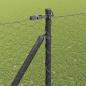 Preview: Sechseckzaun mit Pfosten 25 x 1,5 m PVC-beschichteter Stahl