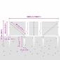 Preview: Sechseckzaun mit Pfosten 50 x 0,4 m PVC-beschichteter Stahl