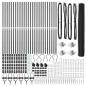 Preview: Sechseckzaun mit Pfosten 50 x 1,2 m PVC-beschichteter Stahl