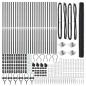 Preview: Sechseckzaun mit Pfosten 50 x 1,6 m PVC-beschichteter Stahl