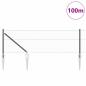 Preview: Sechseckzaun mit Pfosten 100 x 0,6 m PVC-beschichteter Stahl