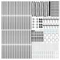 Preview: Sechseckzaun mit Pfosten 100 x 1,2 m PVC-beschichteter Stahl