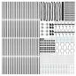 Preview: Sechseckzaun mit Pfosten 100 x 1,4 m PVC-beschichteter Stahl