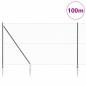 Preview: Sechseckzaun mit Pfosten 100 x 1,5 m PVC-beschichteter Stahl