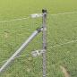 Preview: Sechseckzaun mit Pfosten 10 x 0,6 m Verzinkter Stahl Silber