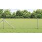 Preview: ARDEBO.de - Sechseckzaun mit Pfosten 10 x 0,6 m Verzinkter Stahl Silber