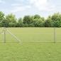 Preview: Sechseckzaun mit Pfosten 10 x 0,6 m Verzinkter Stahl Silber