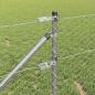 Preview: Sechseckzaun mit Pfosten 10 x 0,6 m Verzinkter Stahl Silber