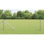 Preview: ARDEBO.de - Sechseckzaun mit Pfosten 10 x 0,6 m Verzinkter Stahl Silber