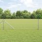Preview: Sechseckzaun mit Pfosten 10 x 0,6 m Verzinkter Stahl Silber