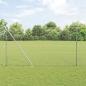 Preview: ARDEBO.de - Sechseckzaun mit Pfosten 10 x 1,6 m Verzinkter Stahl Silber