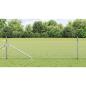 Preview: ARDEBO.de - Sechseckzaun mit Pfosten 25 x 0,8 m Verzinkter Stahl Silber