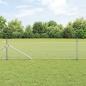 Preview: Sechseckzaun mit Pfosten 25 x 0,8 m Verzinkter Stahl Silber