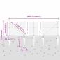 Preview: Sechseckzaun mit Pfosten 50 x 0,6 m Verzinkter Stahl Silber